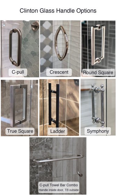 Clinton Glass handle options chart